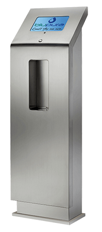 BCC Vision Wasserspender in Platin mit TFT Display der Marke Blupura