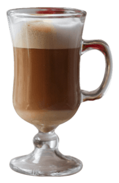 Bulletproof Coffee in kleiner Glastasse.