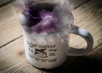 Kaffeetasse im Vintage look