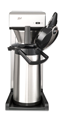 Kaffeemaschine mit Thermokanne von Bonamat in Chrom/Schwarz